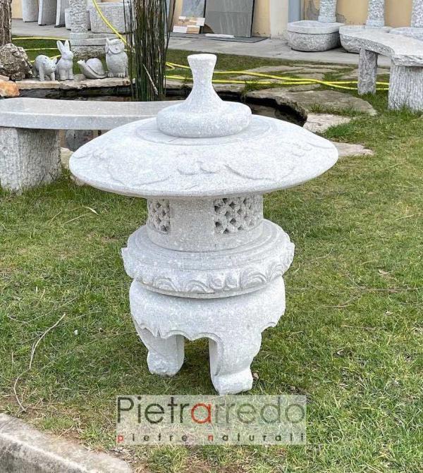 on sale lantern granite stone giappanese zen maru yukini pietrarredo parabiago milano
