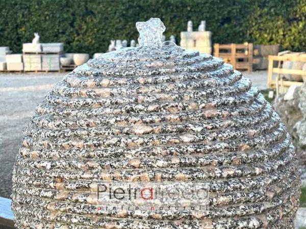 palle in pietra sfere granito giardini giochi d'acqua zen giapponesi rotonde pietrarredo milano costo