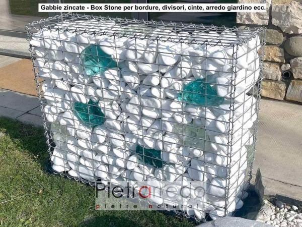 gabbie di rete box stone pietrarredo prezzo zincate giardino design
