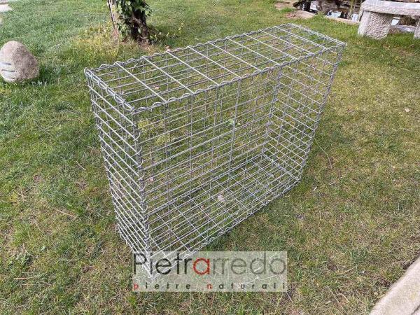 gabion iron inox stone box pietrarredo italy garden price