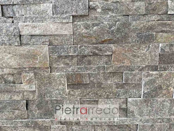 offerta e prezzo parete in pietra assemblata quarzite luserna scozzese pietrarredop stone cladding offert