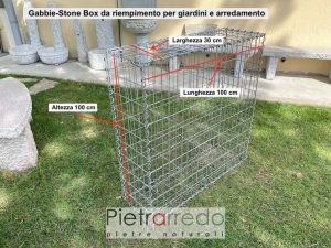 offerta gabbia per ciottolo sassi pietrarredo rete steel