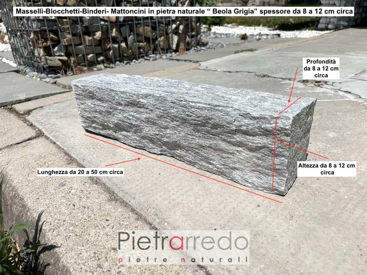 costo massello beola grigia domodossola pietrarredo price stone block grey
