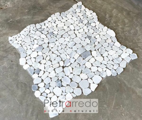 mosaico su rete colore marmo carrara pietrarredo prezzi costi offerte prezzo