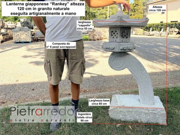 japanese lantern rankey in granite for gardens price pietrarredo offerta spedizioni