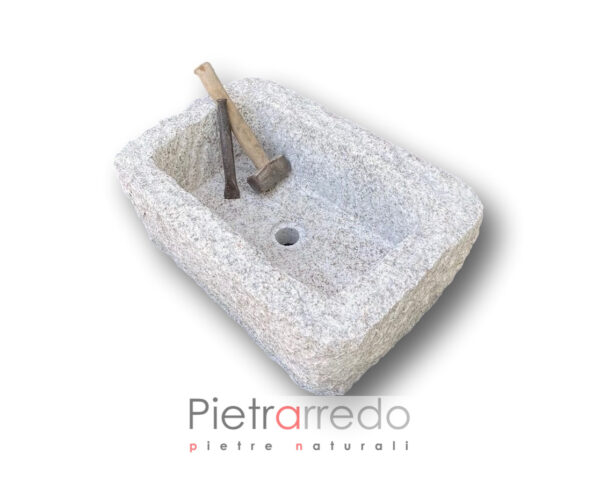 offerta fioriera granito sasso rustico grezzo pietrarredo costo 40x60cm