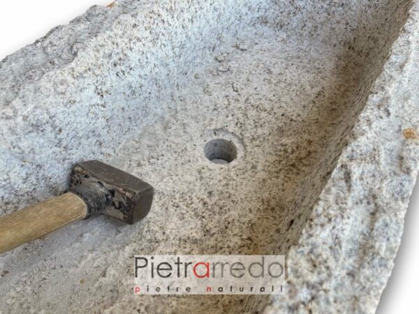 sale of rustic stone sinks offers lavello pietra per giardino price pietrarredo milan italy handmade
