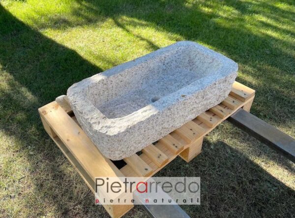 sink in stone granite natural stone for japanese garden furniture pietrarredo milan italy price