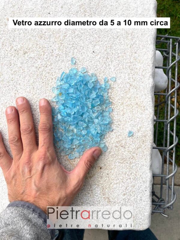 blue glass 5 10 mm for garden furniture decorations turquoise stone cost