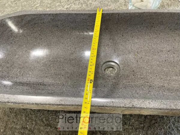 Large sink 1 meter long 100 cm in stone stone for bathroom furniture price pietrarredo dug river rock on sale
