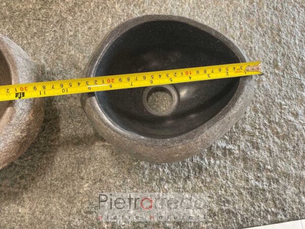Sinks with small river pebbles 25 cm diameter stone price pietrarredo stone