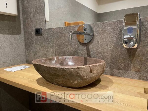 lavabo lavabo en pierre sculptée pierre naturelle 50 cm prix discount pietrarredo