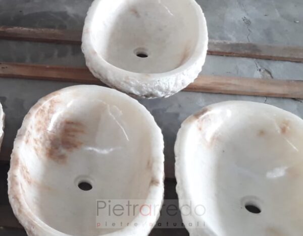 lavello in onice pietra vera marmo pietrarredo prezzo 40x60cm