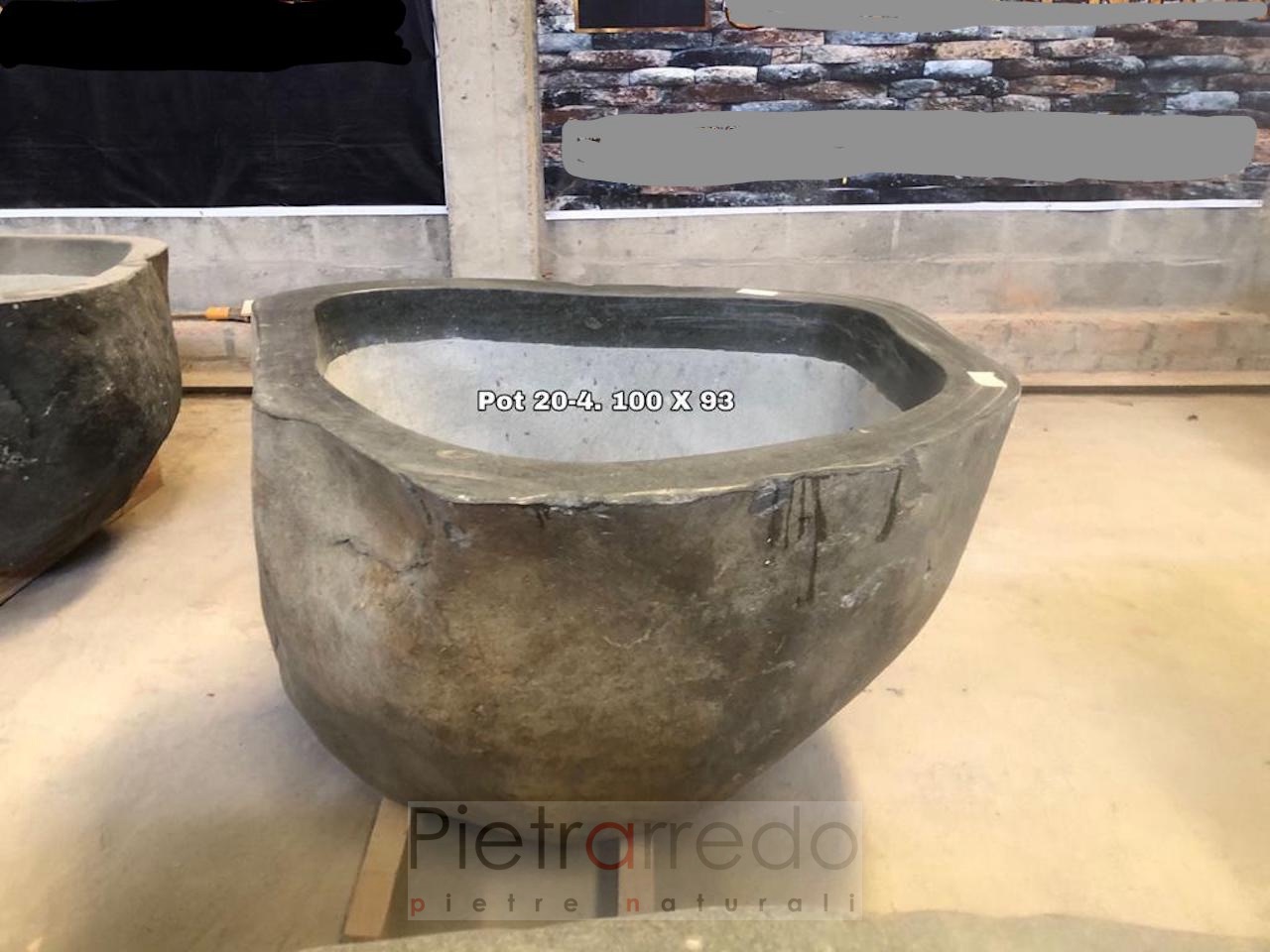 offerta in vendita pietra vaso vasca fioriera in sasso pietrarredo costo