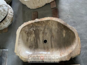 PETRIFIED WOOD SINK pietra fossile per lavandino bagno offerta pietrarredo