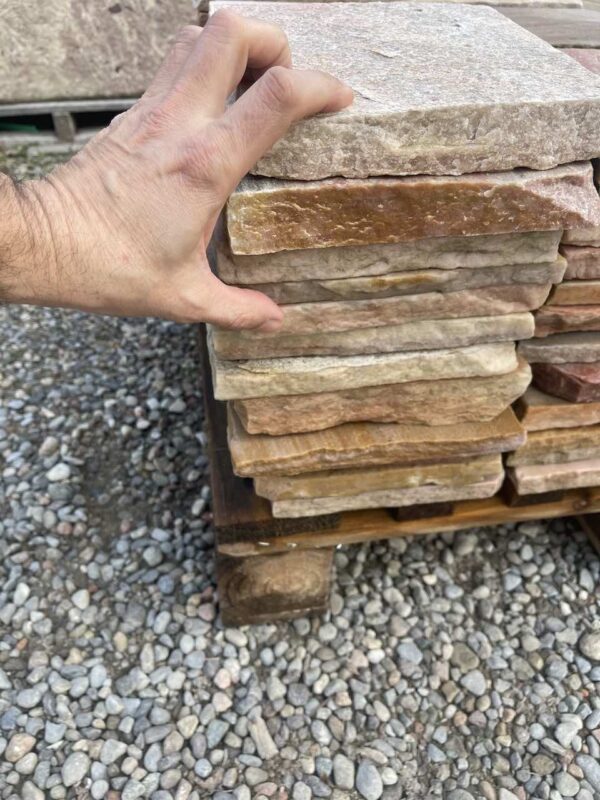 rosa brasilianischer quarzit naturstein bodenplatten italien stein verkauf lager