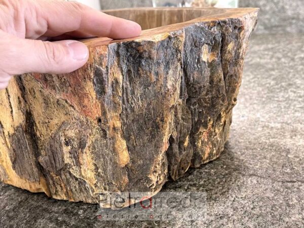 sconto legno fossile per arredo bagno lavello pietrarredo prezzo