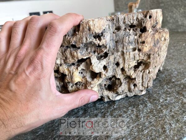 sconto legno fossile pietrarredo prezzo lavello appoggio