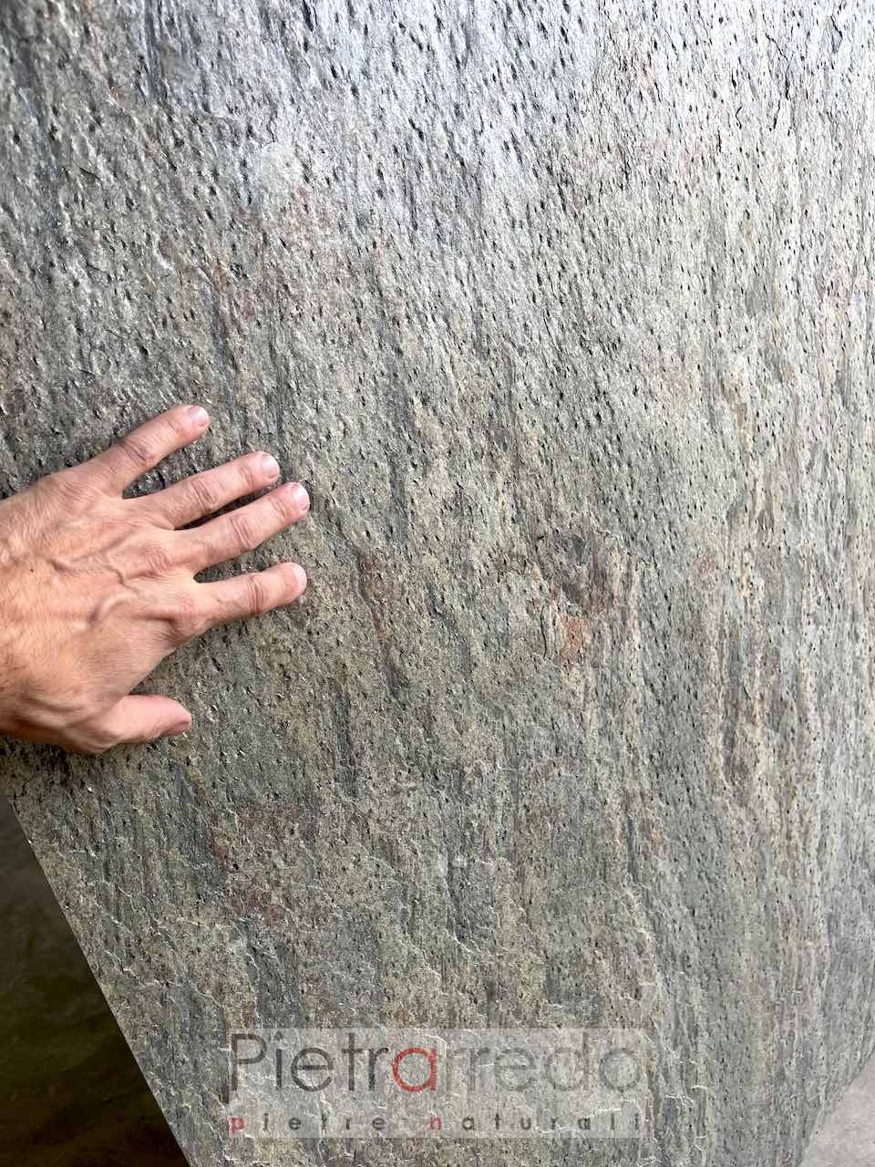 Flexible Steinplatte Jeera grün 122x244cm Preis bei pietrarredo