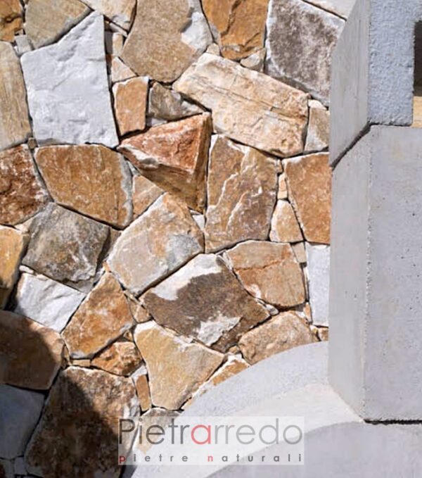 Offer Natural Stone Covering For Wall Facade Costs PietraRedo Parabiago Alto Adige model