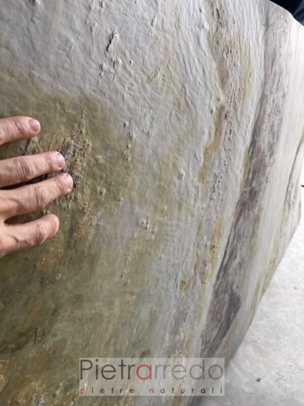 covering a flexible stone thin thin not very thick 1 mm silver gray autumn leaf gray pietrarredo cost italystone sale