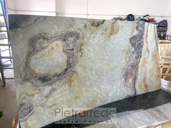covering a flexible stone thin thin not very thick 1 mm silver gray autumn leaf gray pietrarredo cost italystone sale milan