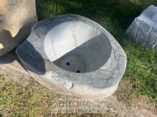 40 cm carved river stone planter tub price pietrarredo milano italy stone
