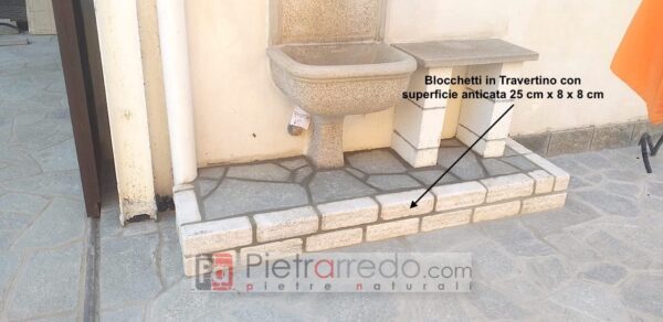 Blocchetti in travertino pietrarredo stone travertine prezzo