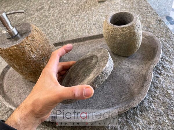 Pietrarredo bathroom kit in elegant stone stone price elegant Italian style