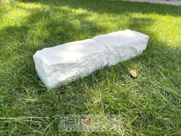 sliced blocks in white perlino marble blocks for flowerbeds price pietrarredo on sale