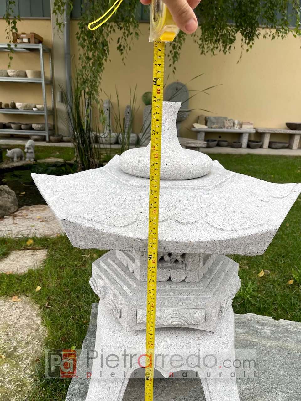 costo lanterna giapponese per arredo giardino vera in pietra granito prezzo pietrarredo