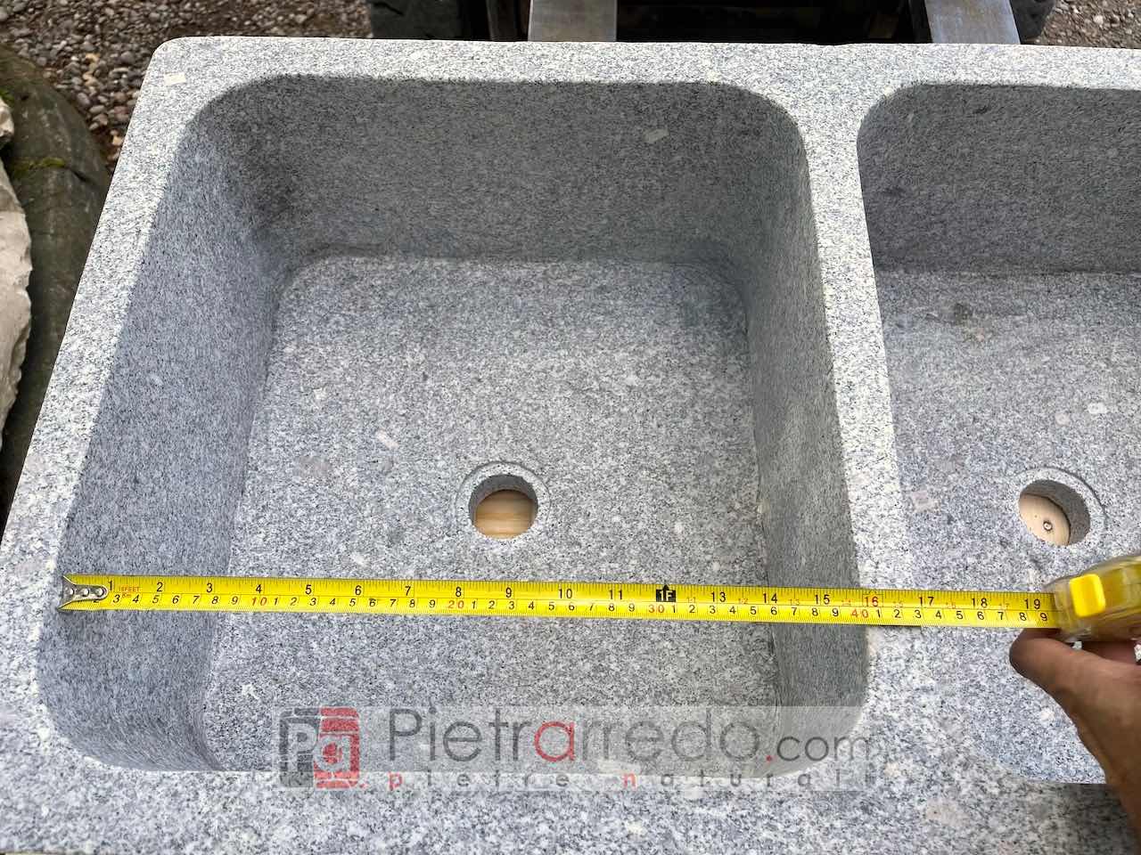 offerta lavabo cucina in sasso granito pietra naturale offerta pietrarredo stone Italy Parabiago