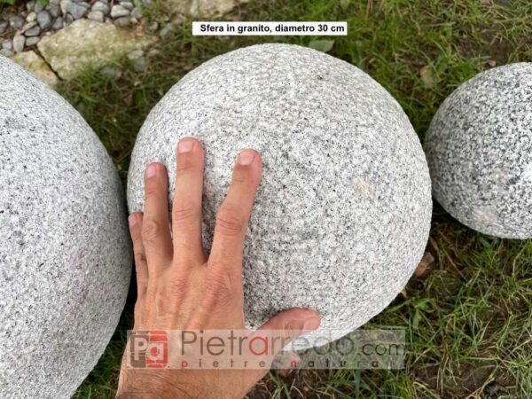 palle sferiche in pietra granito offerte pietrarredo milano italia