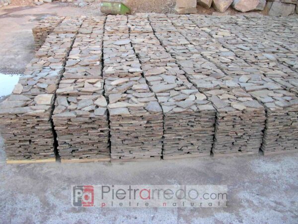 Lastrame mosaico spessore 1-3 colore grigio marrone pietrarredo milano costo offerta