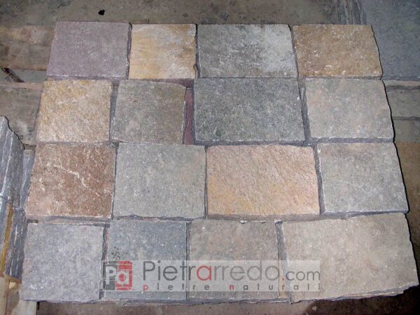 Piastrelle da cm. 20 sp. 3-6 lunghezza a correre costo prezzi pietrarredo italy stone lombardia