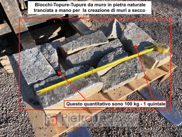 blocchi in pietra topure tupure in sasso per muri a secco prezzo pietrarrredo luserna