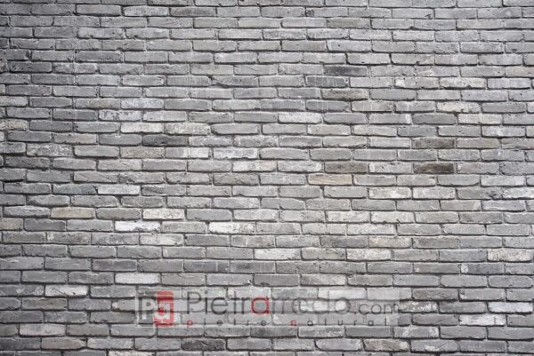 parete mattoni in cotto london brick grey grigio stile inghilterra pietrarredo prezzi parete industriale per negozzi offerta price