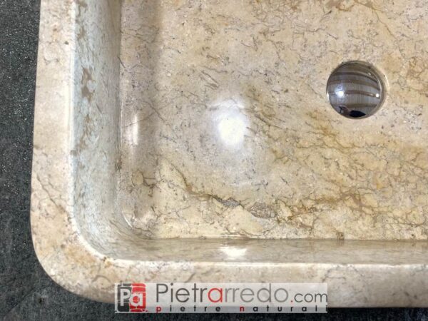 lavandini lavelli in marmo pietra rettangolare travertino pietrarredo milano costo