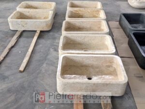 sink 40x60cm beige travertine marble stone price cost offer pietrarredo bathroom kitchen