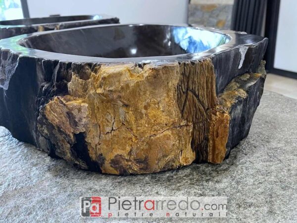 offerta lavello lagno fossilizzato 50 cm costo pietrarredo milano lombardia spedizioni Italia