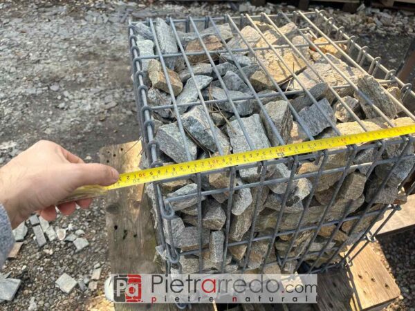 Box Steinkäfig mit Steinen Kosten Angebot Lager Pietratrarredo Mailand Gartenmöbel