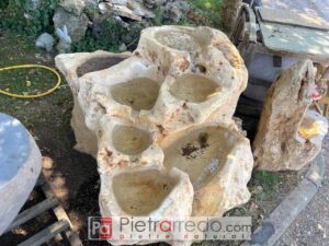 cascata rocciosa per arredo giardino da monolite sasso beige prezzo pietrarredo giochi d'acqua per giardini zen giapponesi